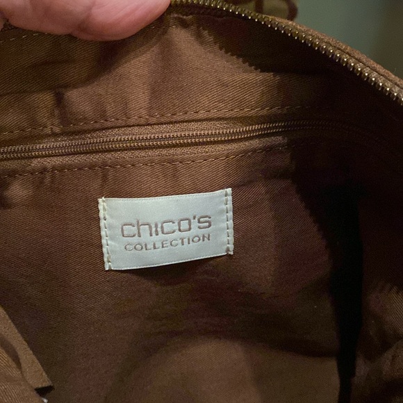 Chico's Frangetta Fringe Suede Boho Crossbody Bag - Picture 5 of 8